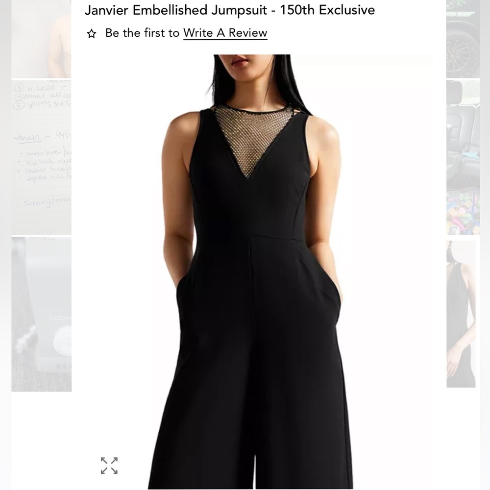 BNWT Bloomingdale’s 150th Anniv Exclusive Ted Baker Janvier Embellished Jumpsuit